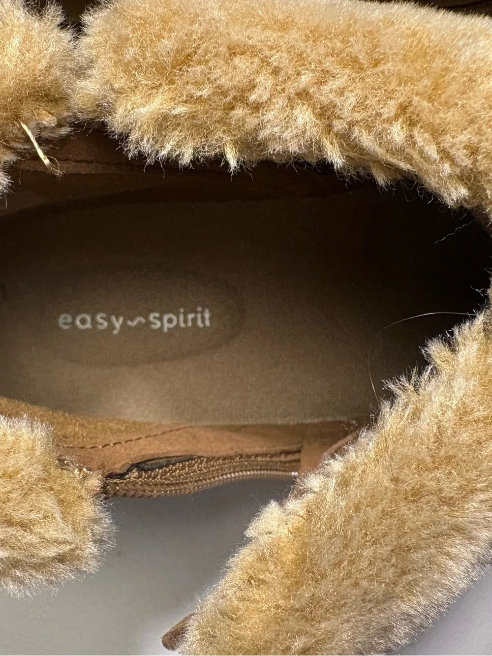 Cozy Quilted Faux Fur Ankle Boots - Camel